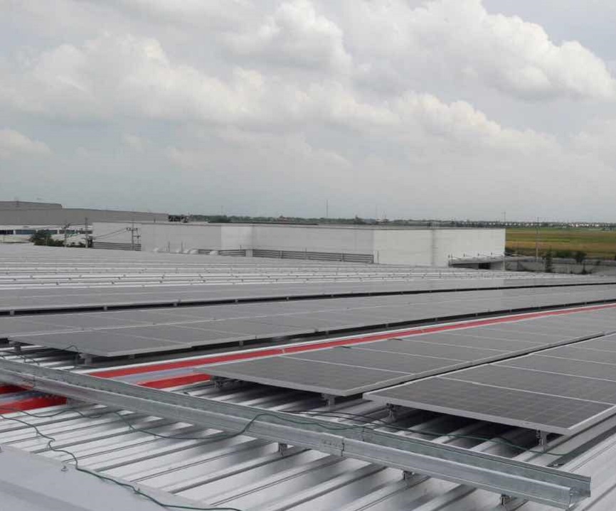 Tin Roof PV rack 2.8MW