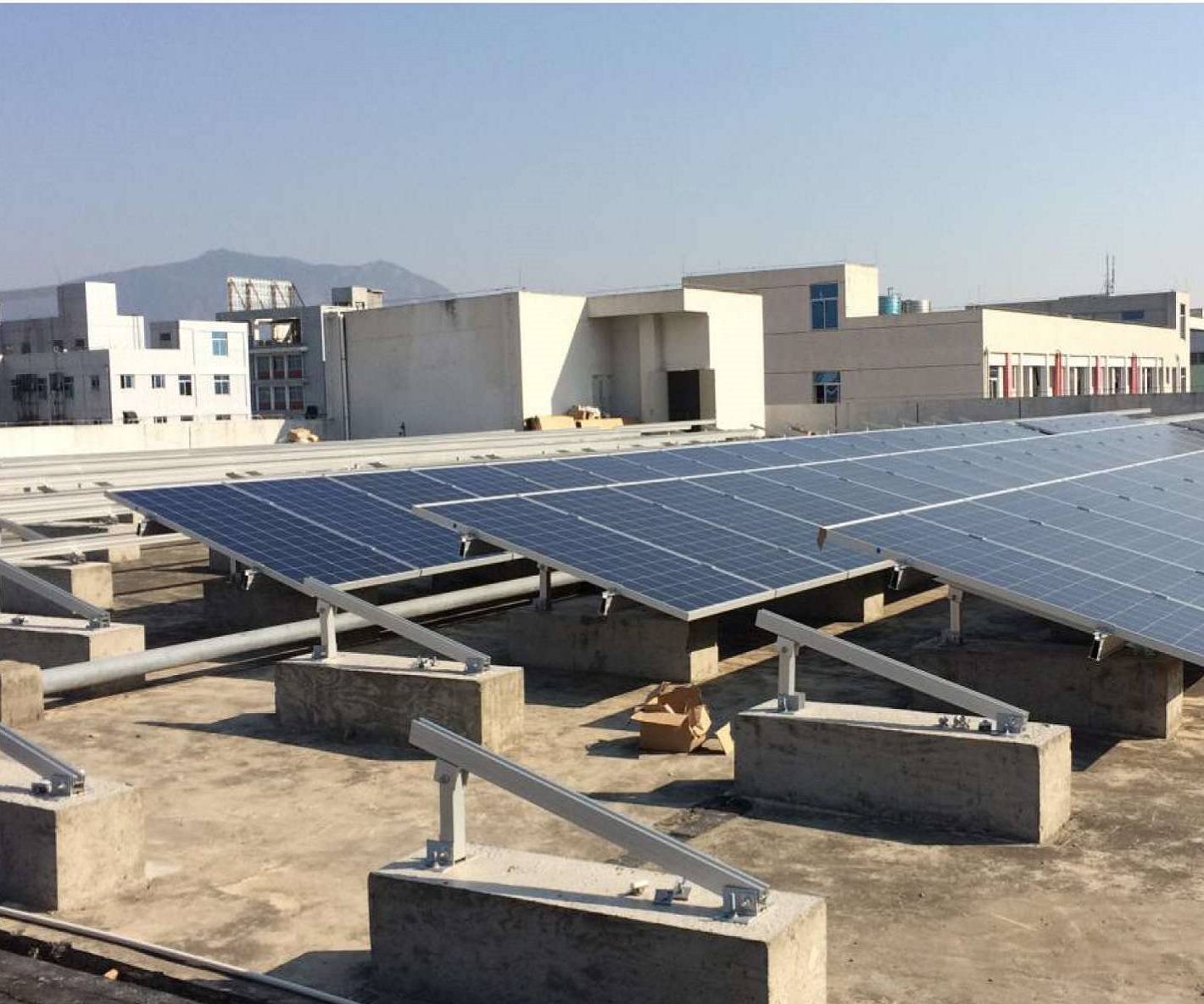 Flat rooftop solar mount 1MW
