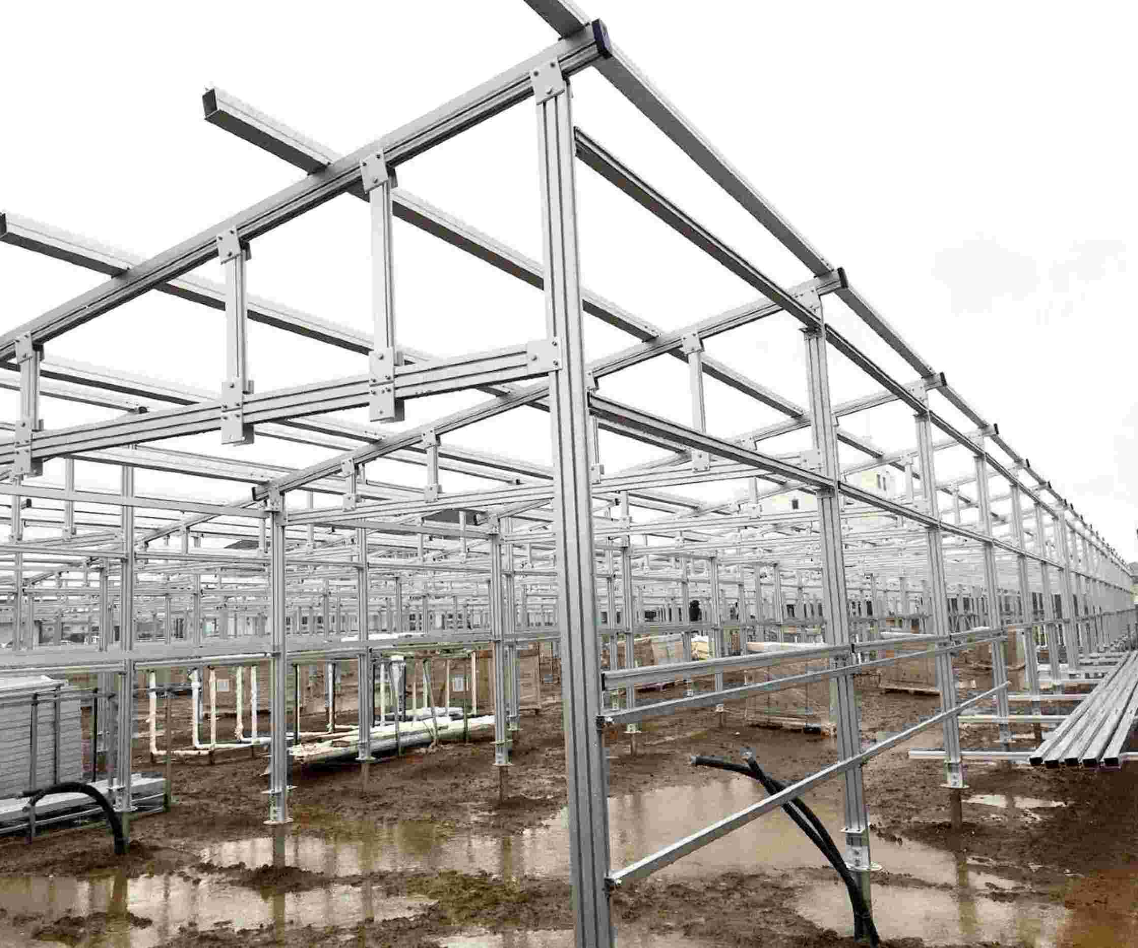 Aluminium alloy farm solar structure