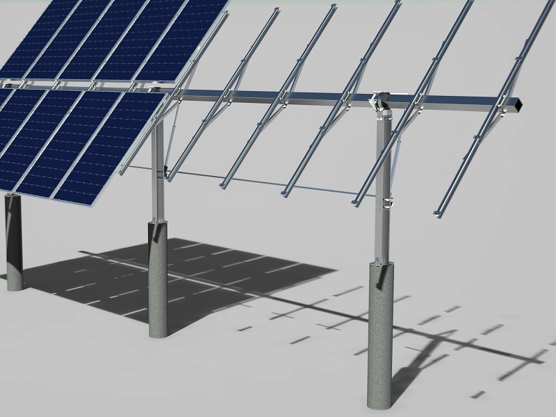 Single Row Axis Solar Tracking System